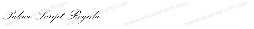 Palace Script Regula字体转换